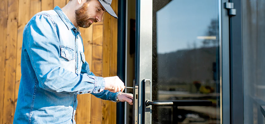 Frameless Glass Storefront Door Locks Replacement in Greenacres, FL